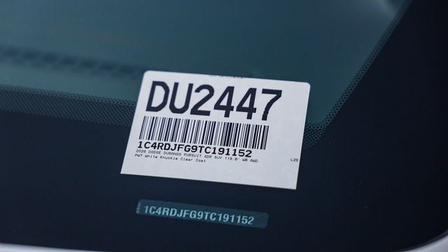 2026 Dodge Durango Pursuit