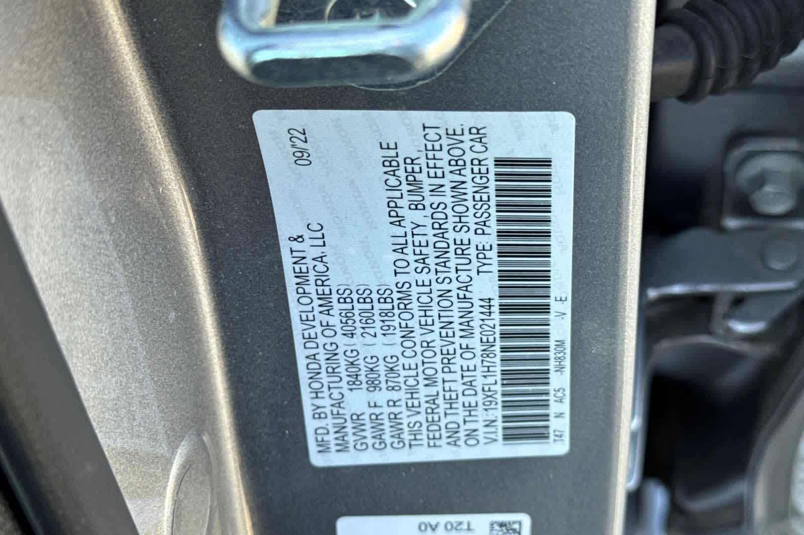 2022 Honda Civic EX-L