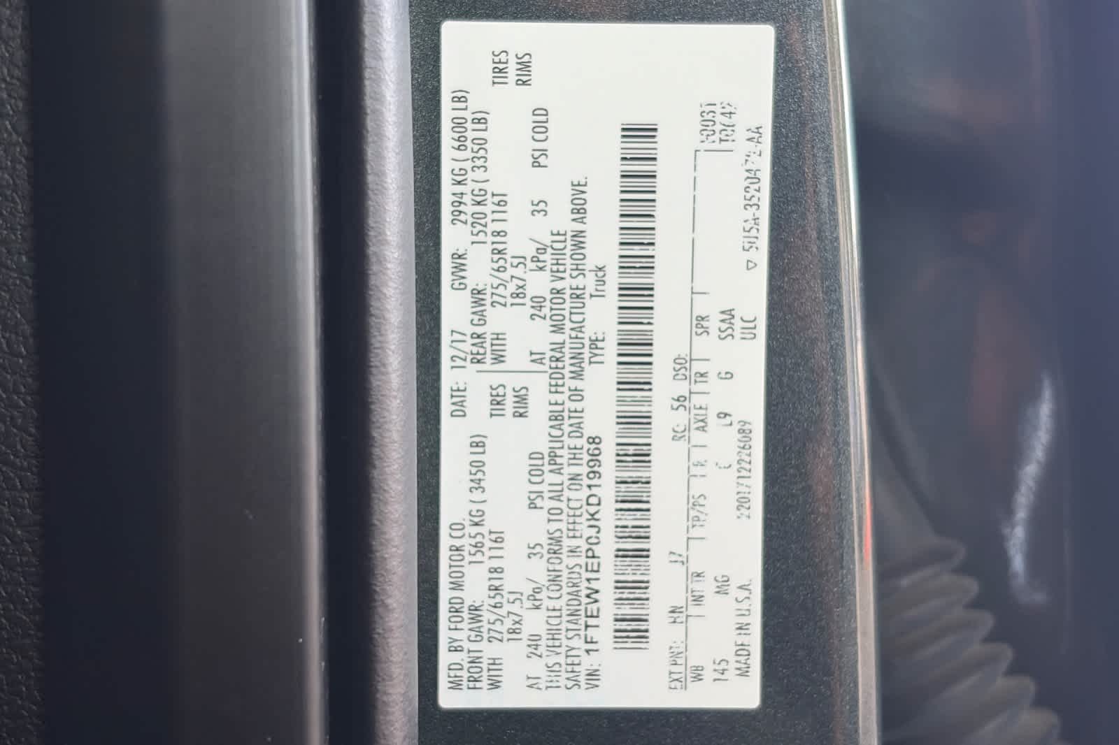 2018 Ford F-150 XLT