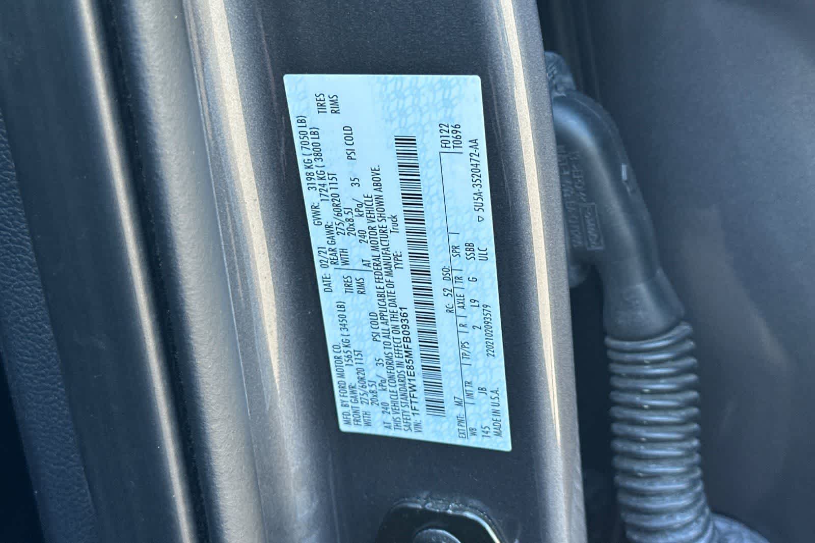 2021 Ford F-150 XL