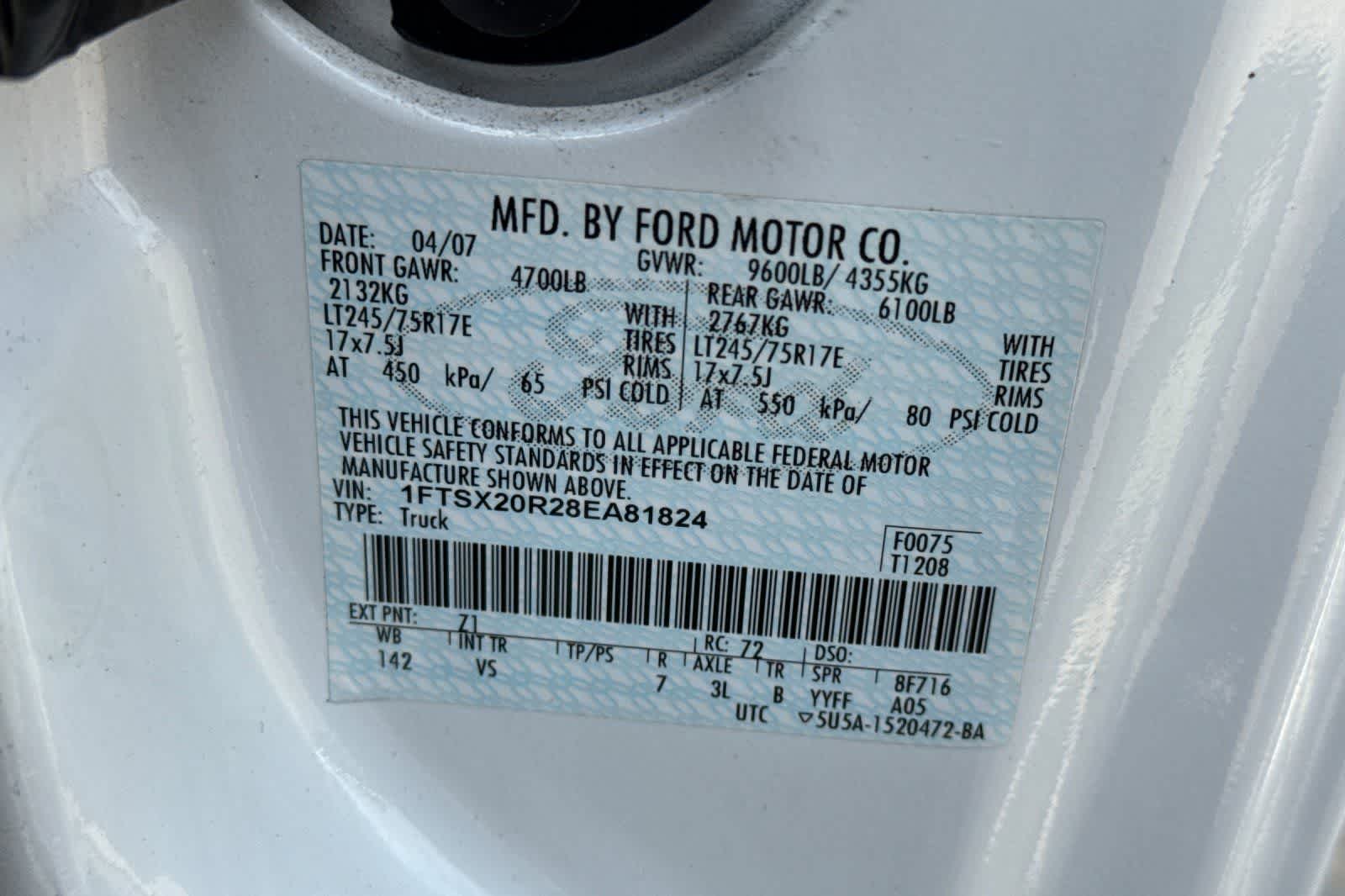 2008 Ford Super Duty F-250 SRW XL