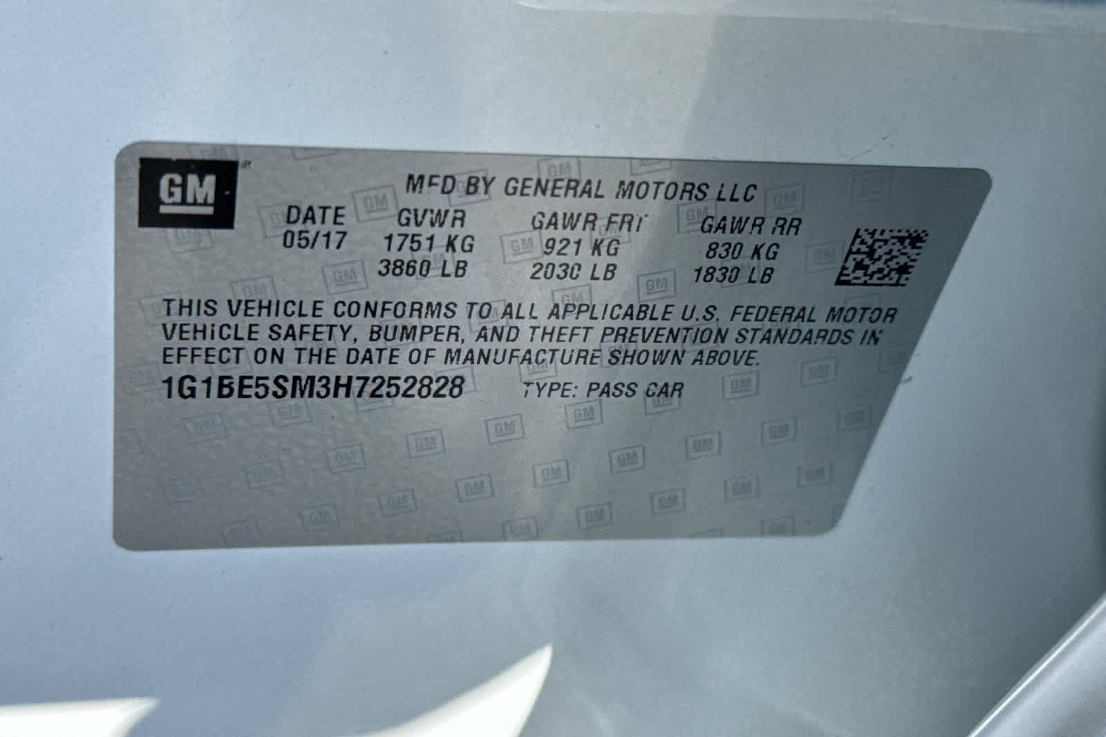 2017 Chevrolet Cruze LT