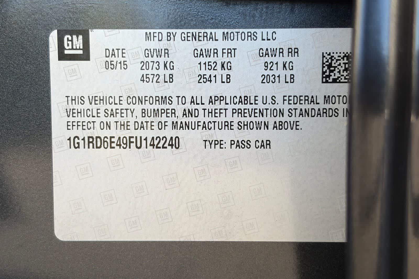 2015 Chevrolet Volt 5dr HB