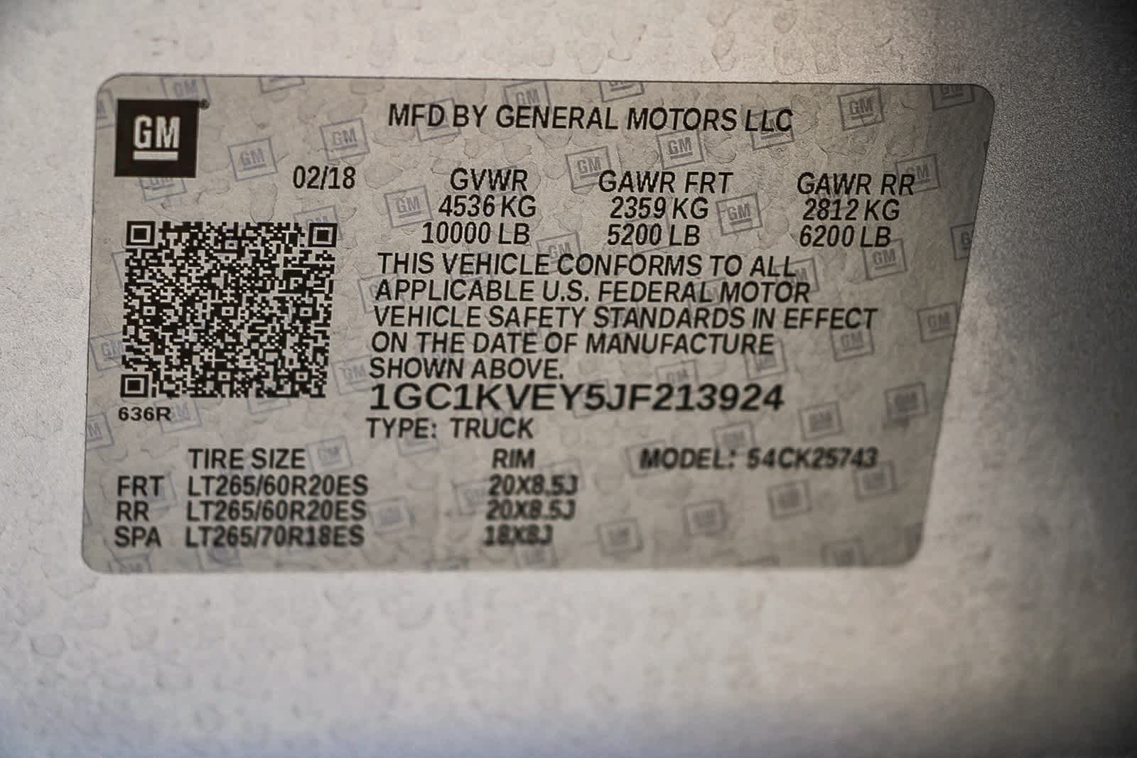 2018 Chevrolet Silverado 2500HD LT