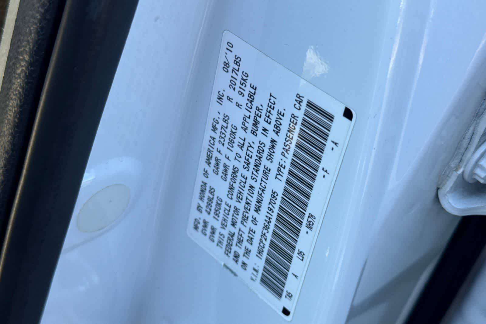 2010 Honda Accord LX