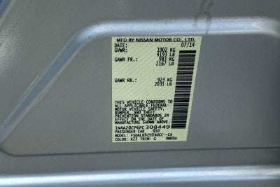 2015 Nissan LEAF S