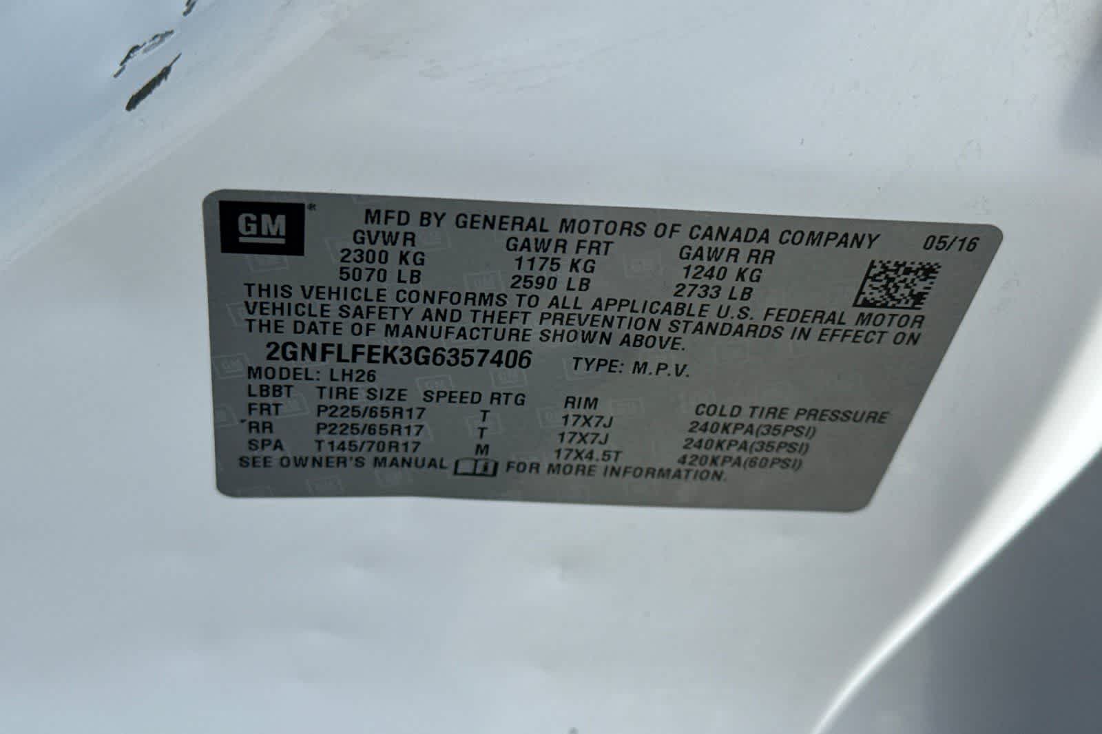 2016 Chevrolet Equinox LT