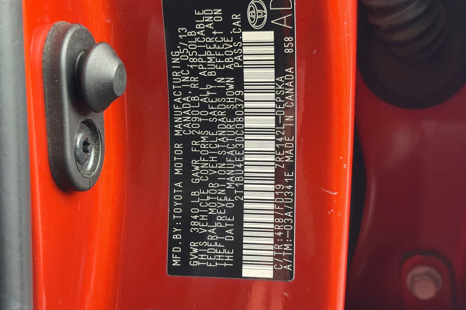 2013 Toyota Corolla S Special Edition