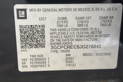 2018 Chevrolet Silverado 1500 LT