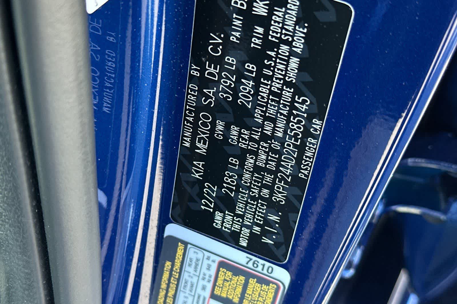 2023 Kia Forte LXS
