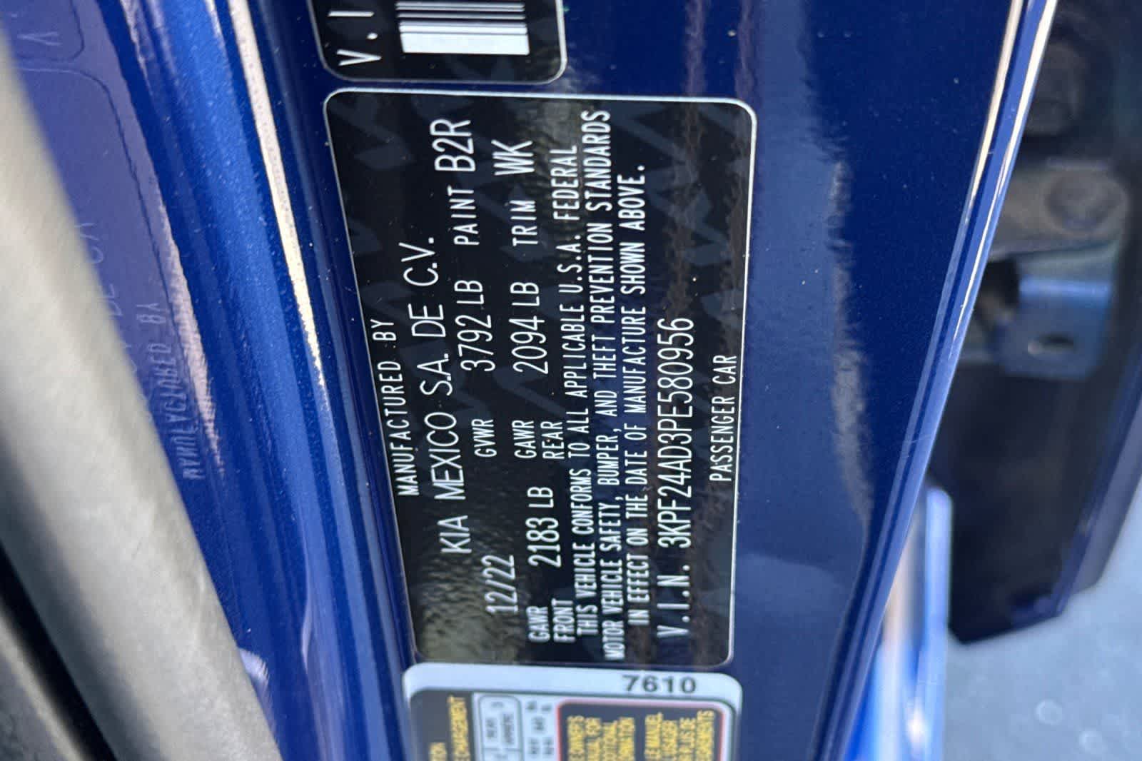 2023 Kia Forte LXS