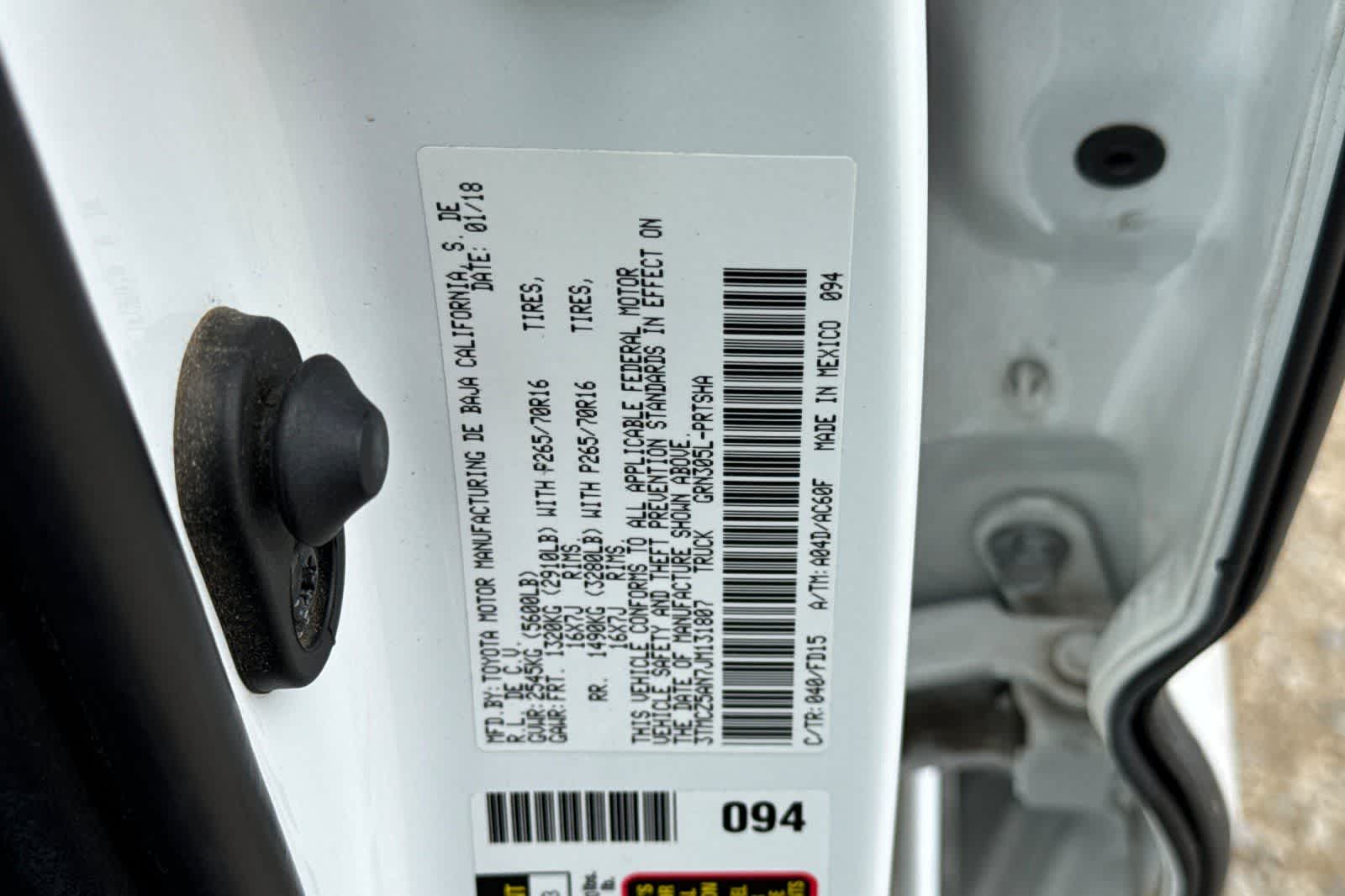 2018 Toyota Tacoma TRD Off Road