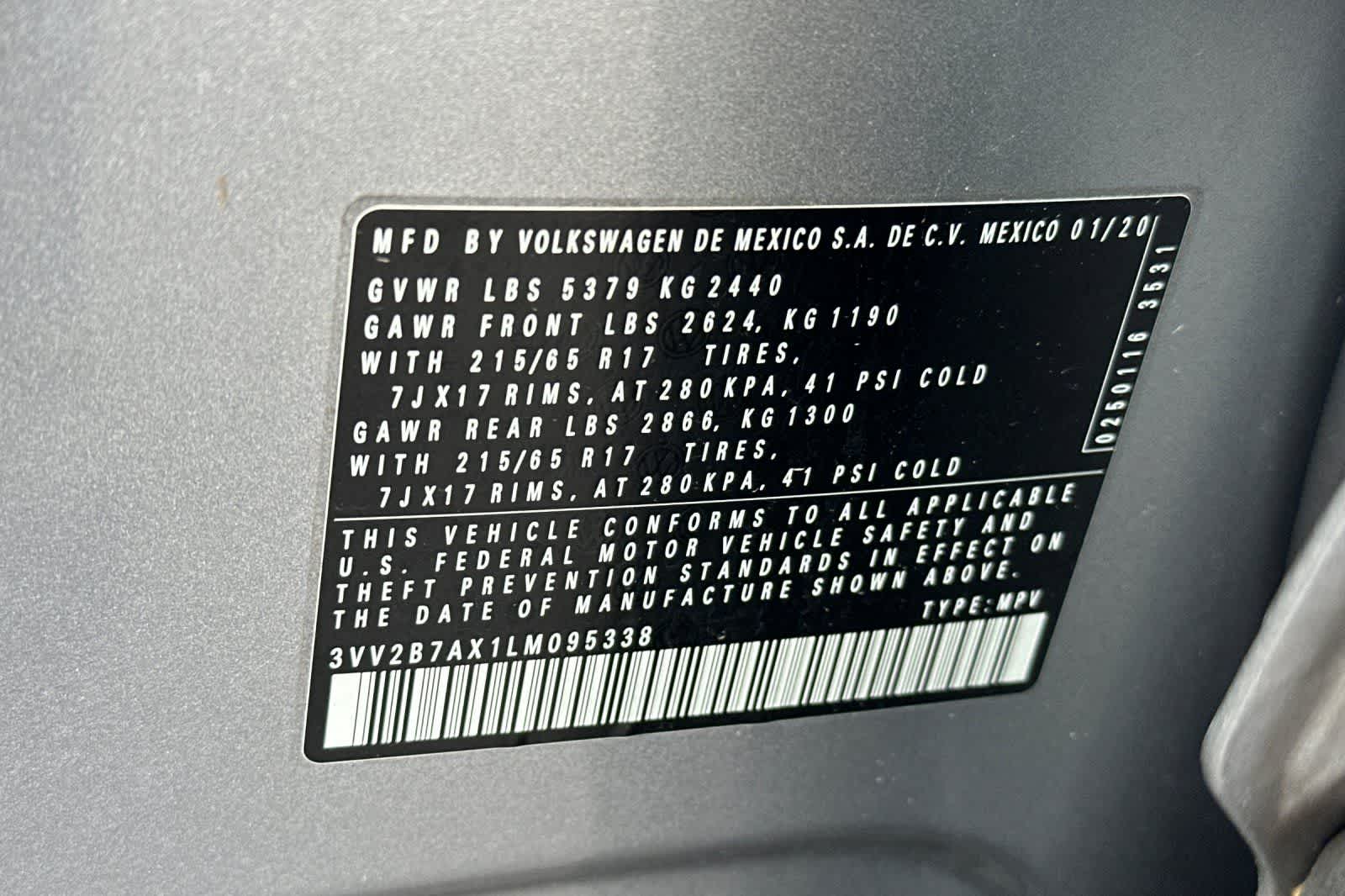 2020 Volkswagen Tiguan SE