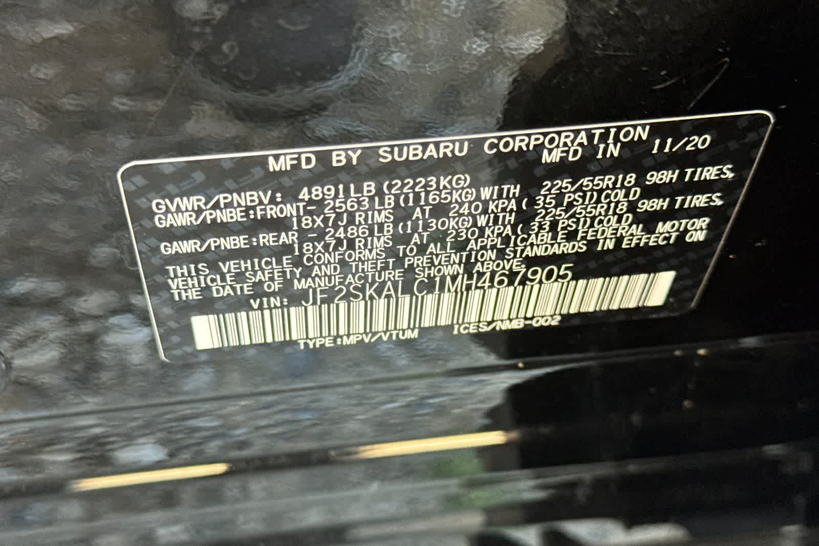 2022 Subaru Legacy Limited