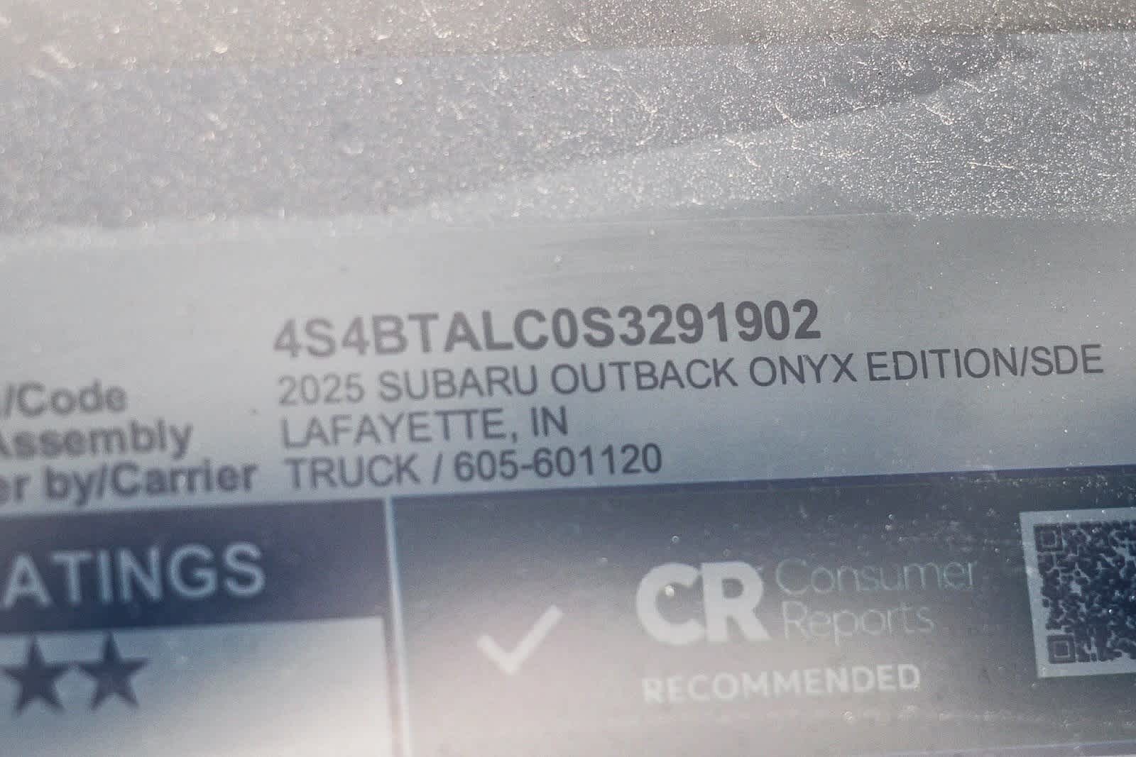 2025 Subaru Outback Onyx Edition