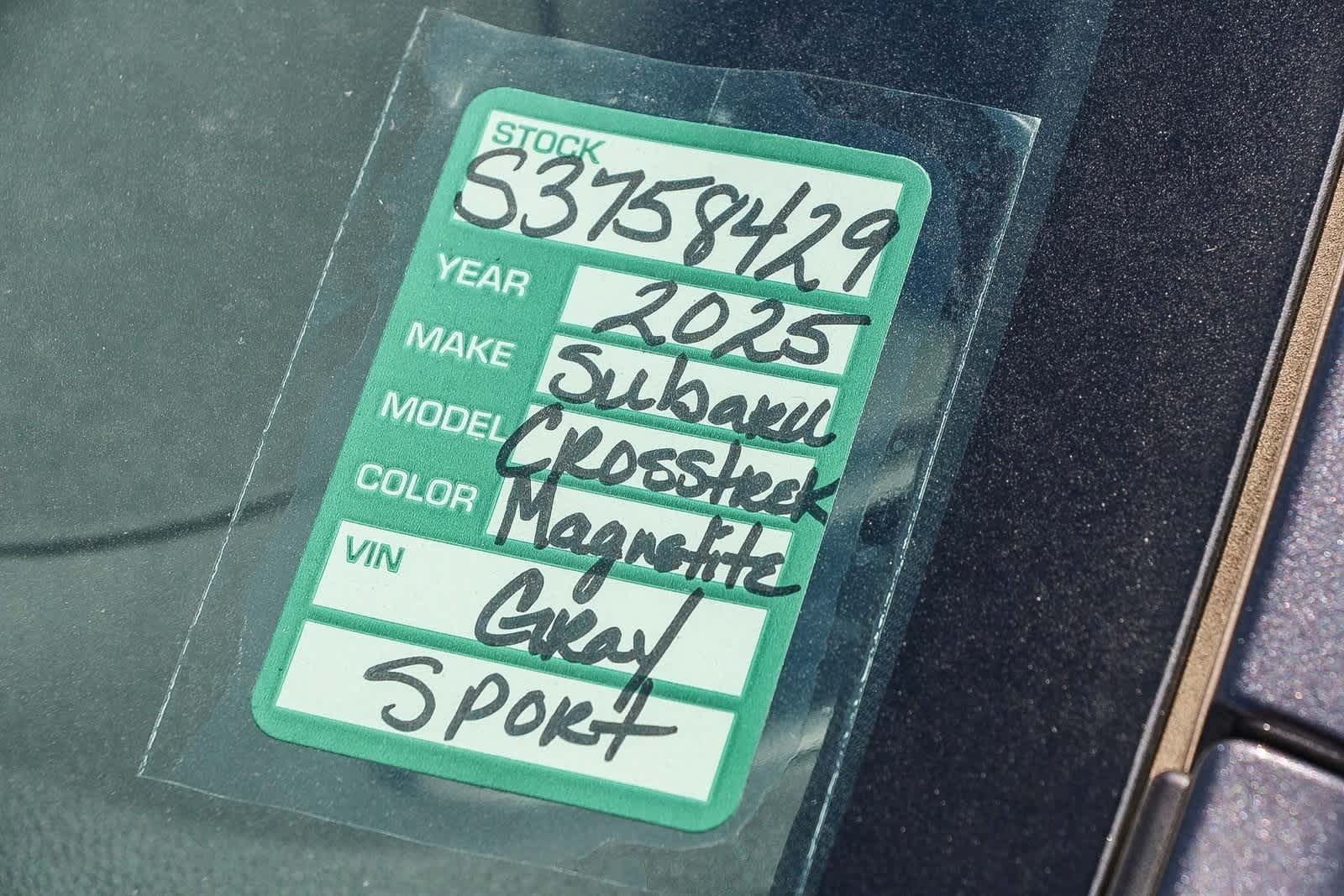 2025 Subaru Crosstrek Sport