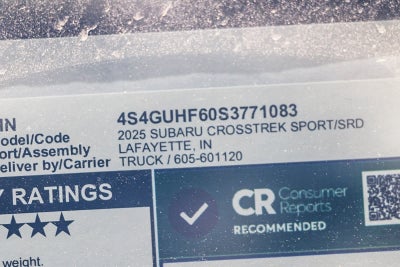 2025 Subaru Crosstrek Sport