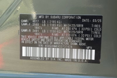 2025 Subaru Crosstrek Limited
