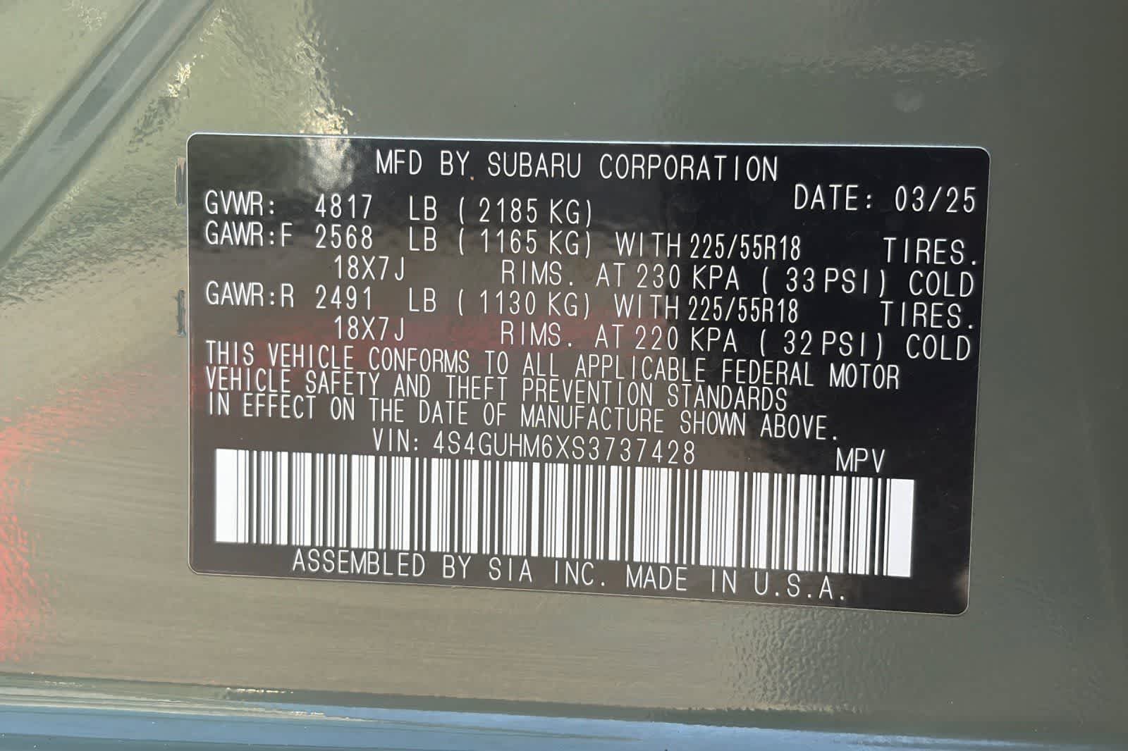 2025 Subaru Crosstrek Limited