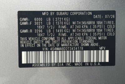 2026 Subaru Ascent Premium