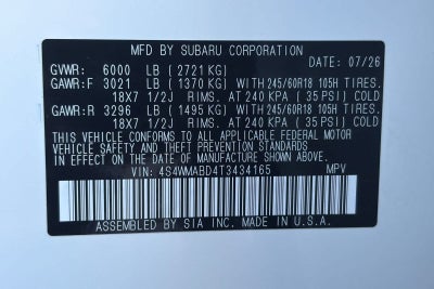 2026 Subaru Ascent Premium