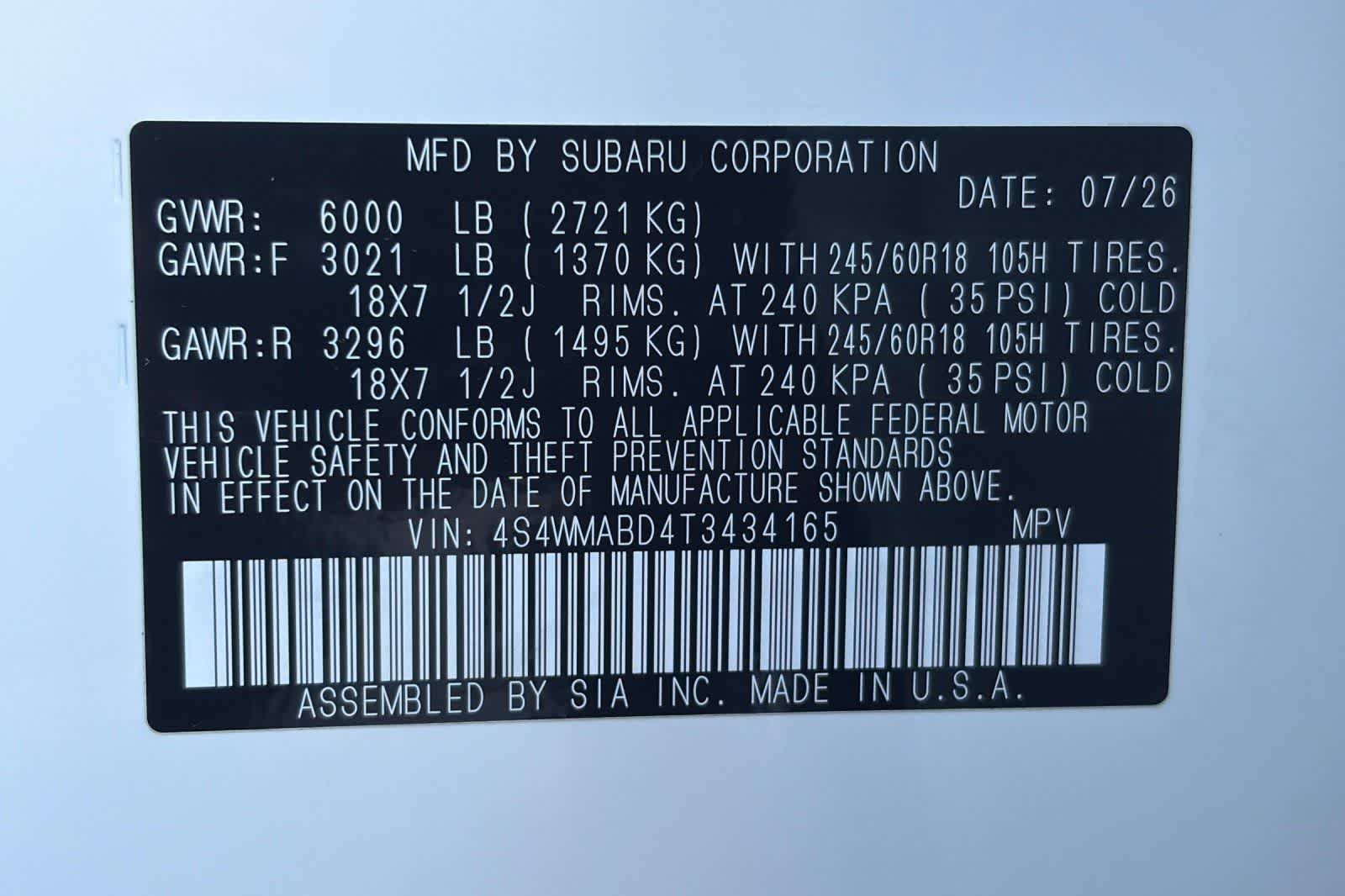2026 Subaru Ascent Premium