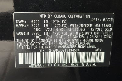 2026 Subaru Ascent Premium