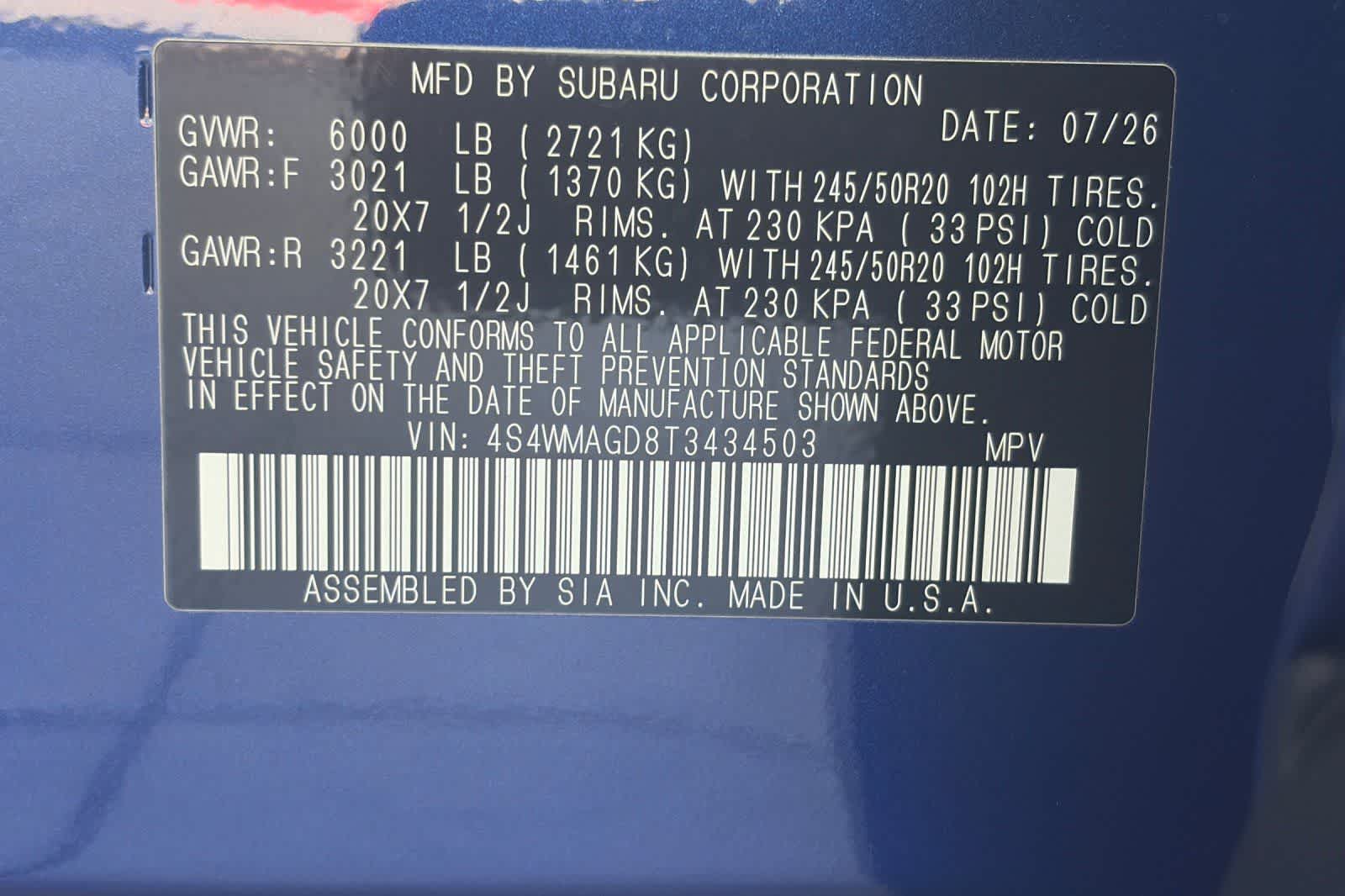 2026 Subaru Ascent Limited