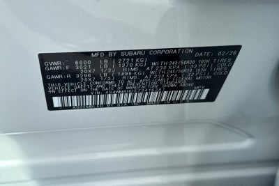 2026 Subaru Ascent Limited Bronze Edition