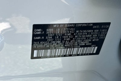 2026 Subaru Ascent Onyx Edition Touring