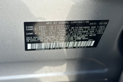 2026 Subaru Ascent Onyx Edition Touring