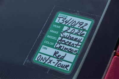 2026 Subaru Ascent Onyx Edition Touring