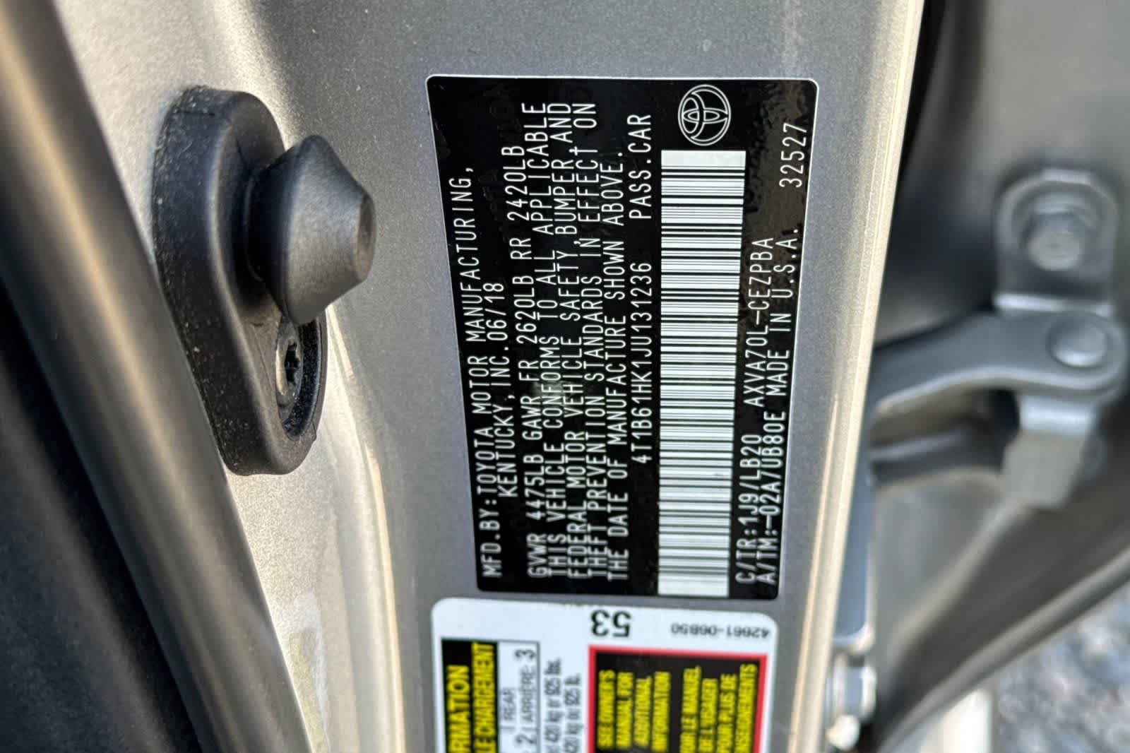 2018 Toyota Camry XSE