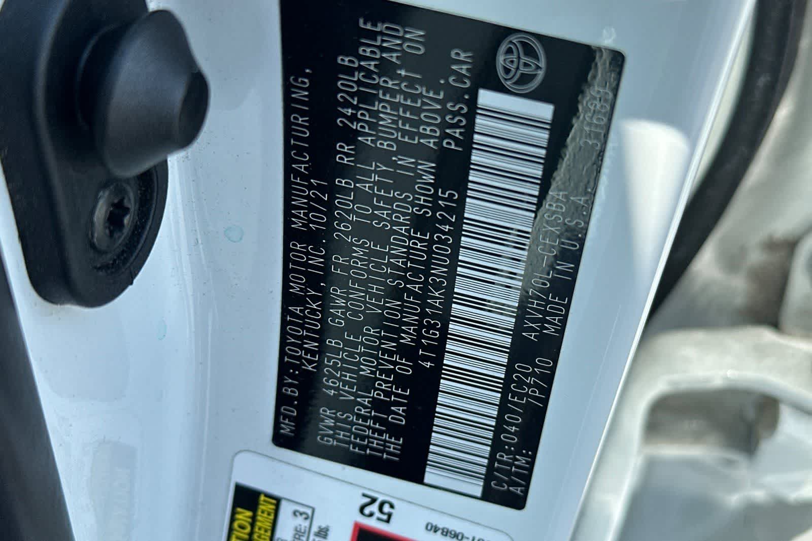 2022 Toyota Camry Hybrid Nightshade