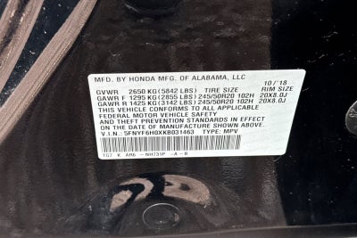 2019 Honda Pilot Elite