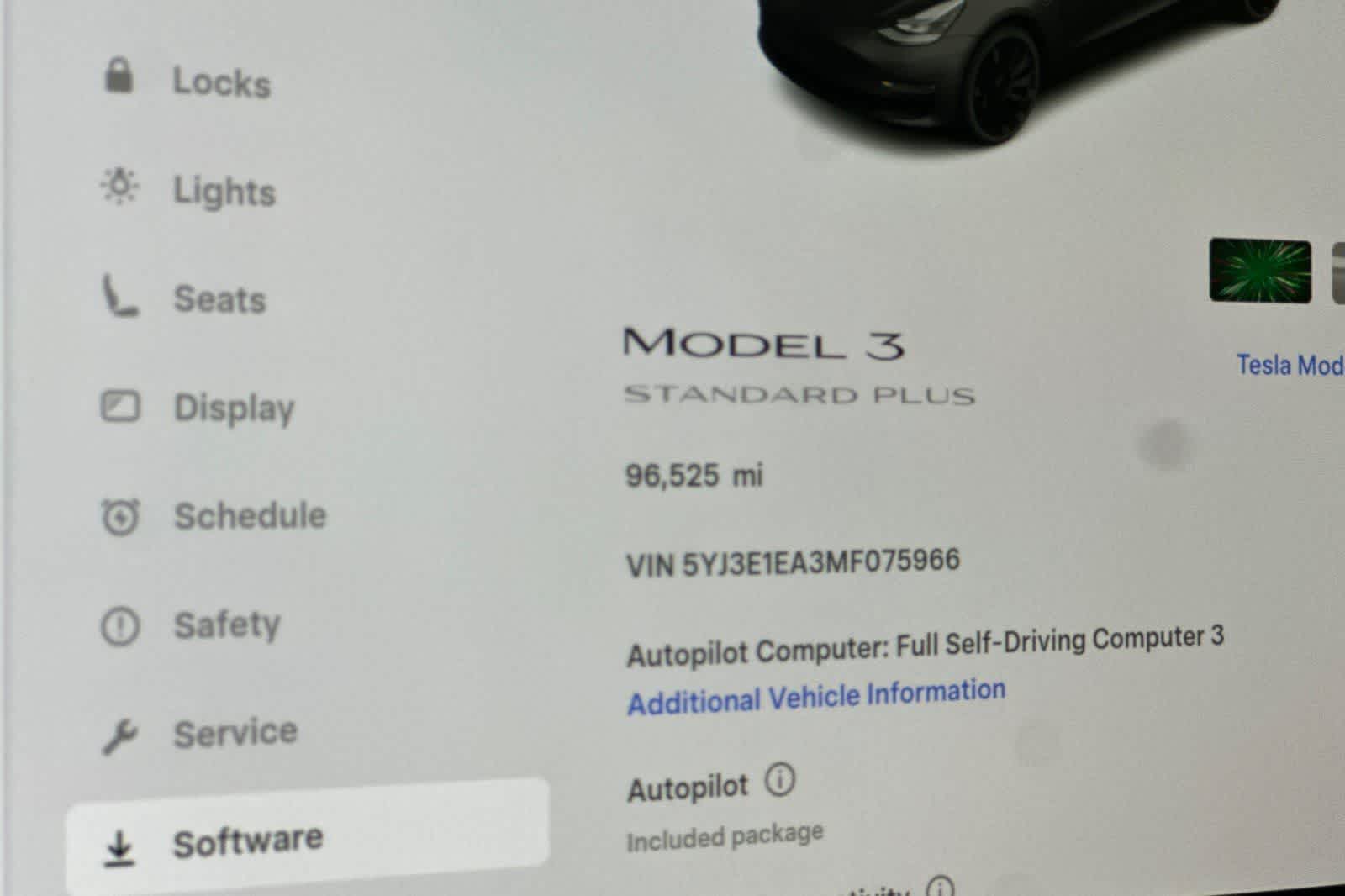 2021 Tesla Model 3 Standard Range Plus