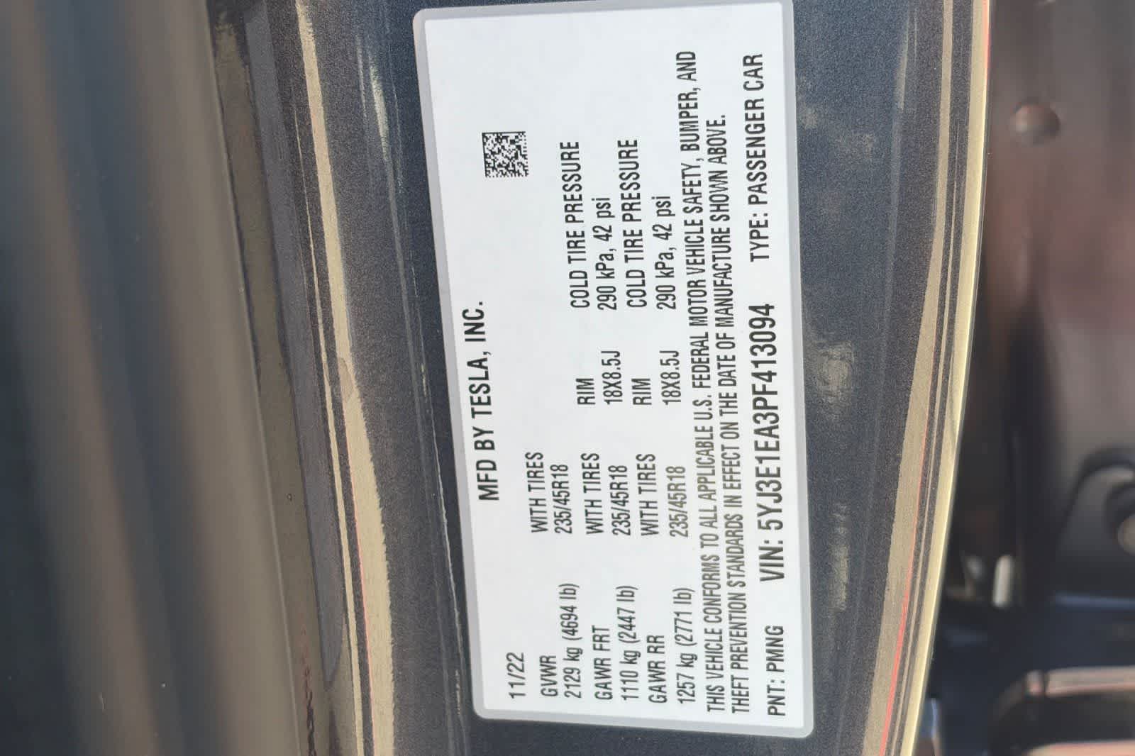 2023 Tesla Model 3 RWD