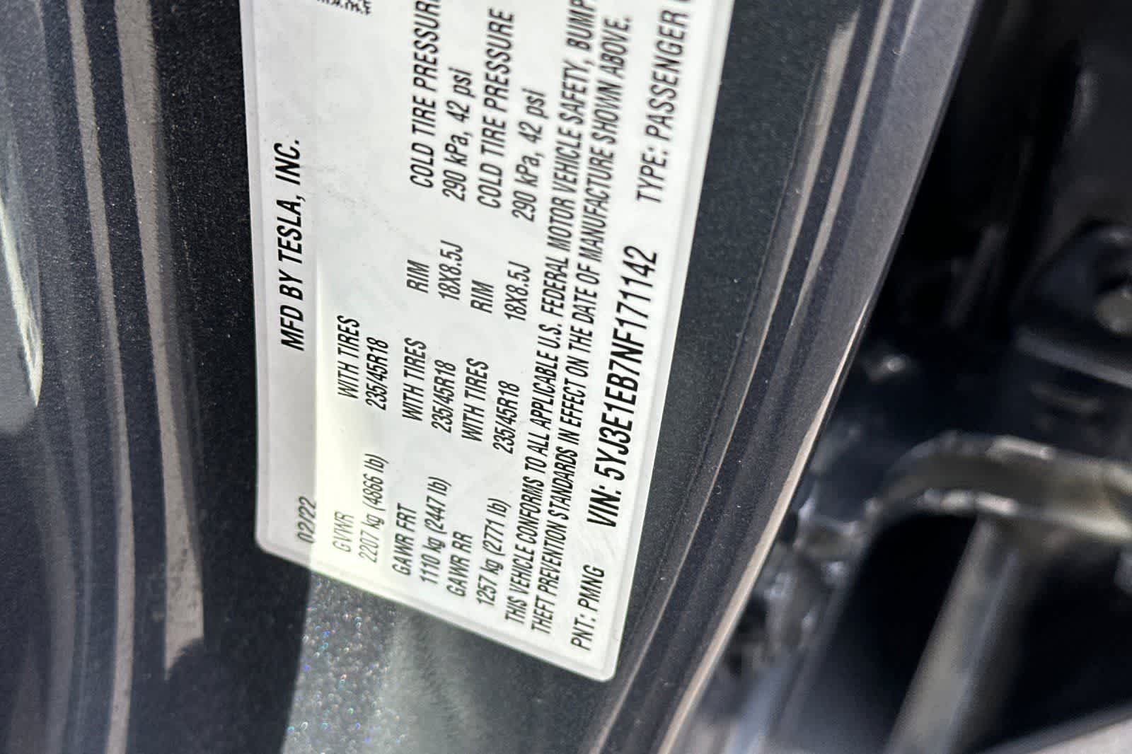 2022 Tesla Model 3 Long Range