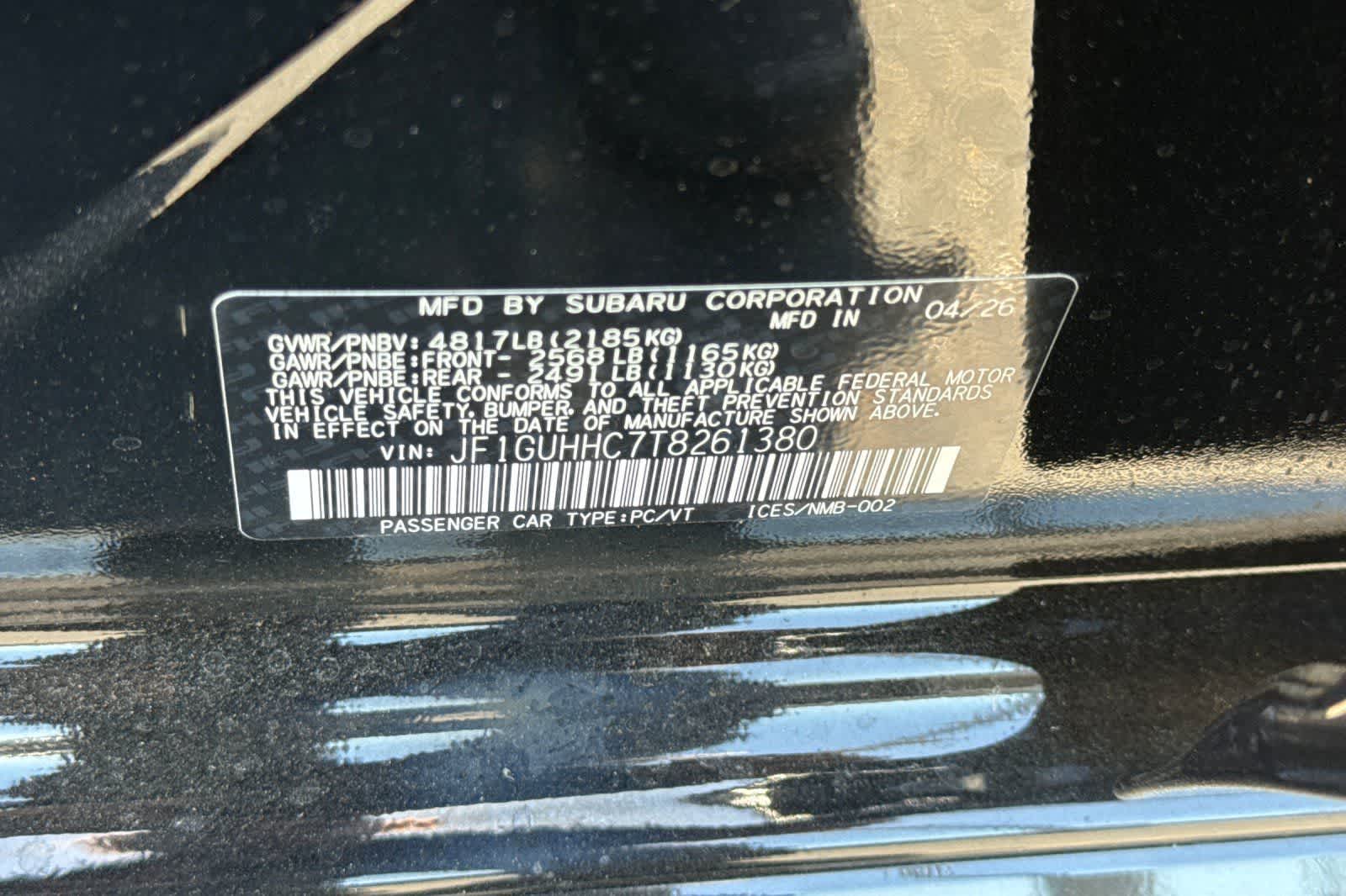 2026 Subaru Impreza RS