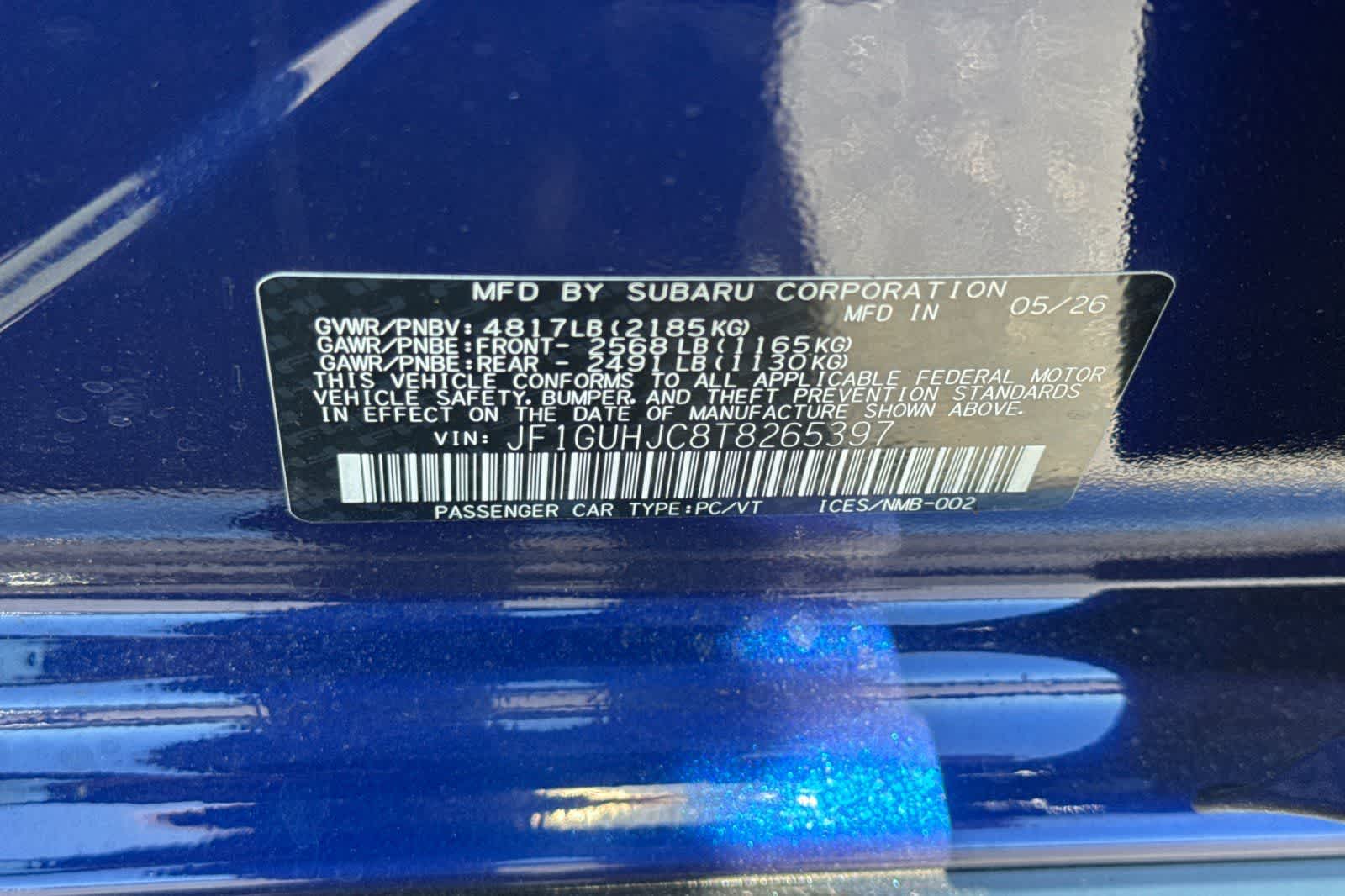 2026 Subaru Impreza RS
