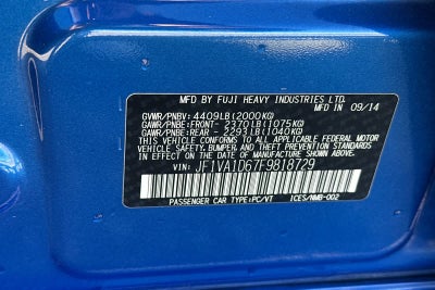 2015 Subaru WRX Premium