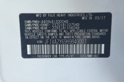 2017 Subaru WRX STI Limited