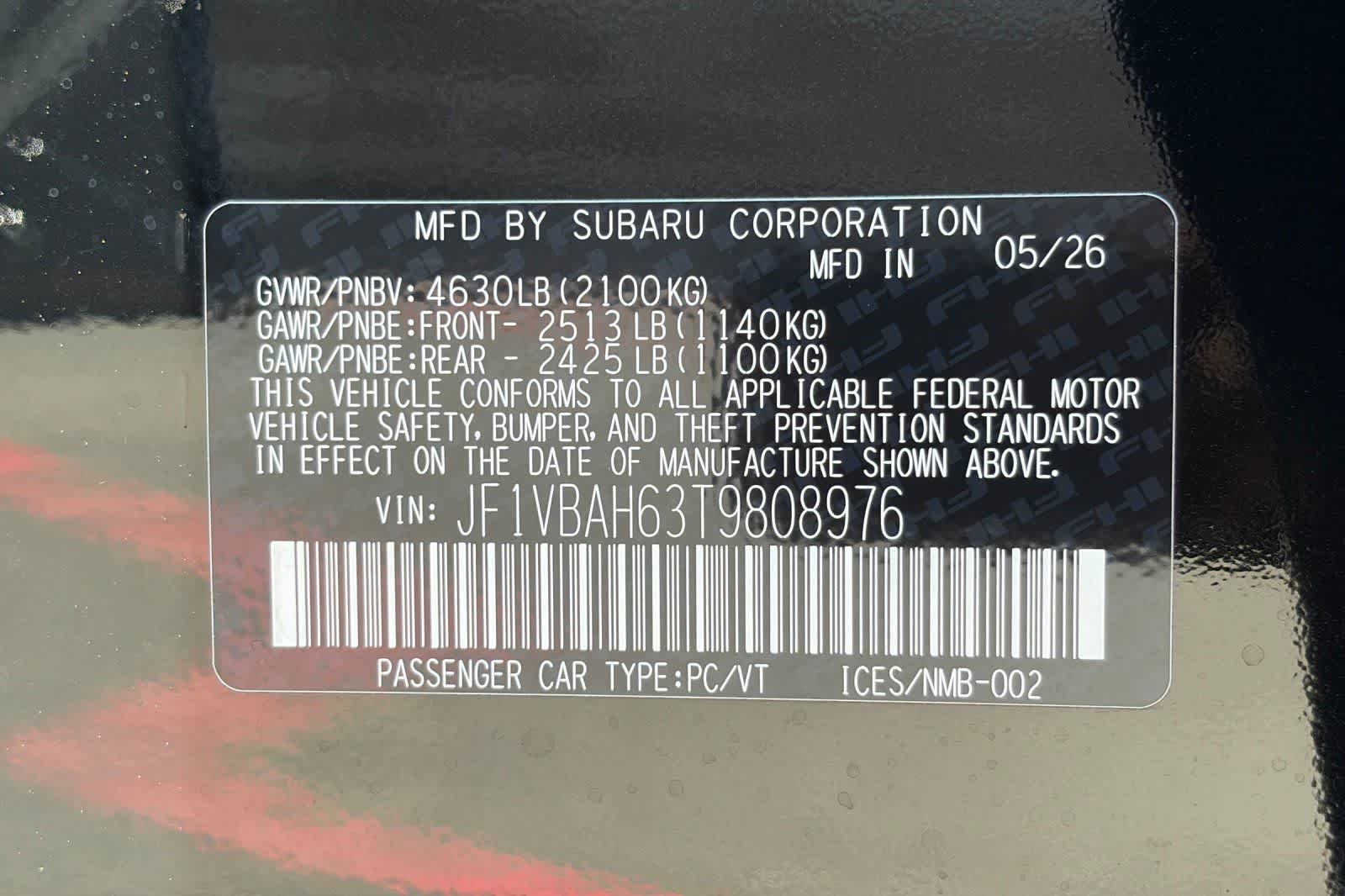 2026 Subaru WRX Premium