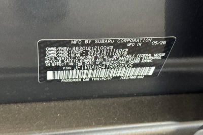 2026 Subaru WRX Manual