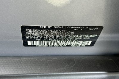 2022 Subaru WRX Premium