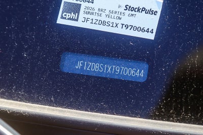 2026 Subaru BRZ Series.Yellow