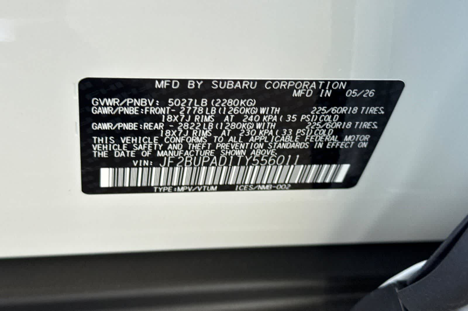 2026 Subaru Outback Premium