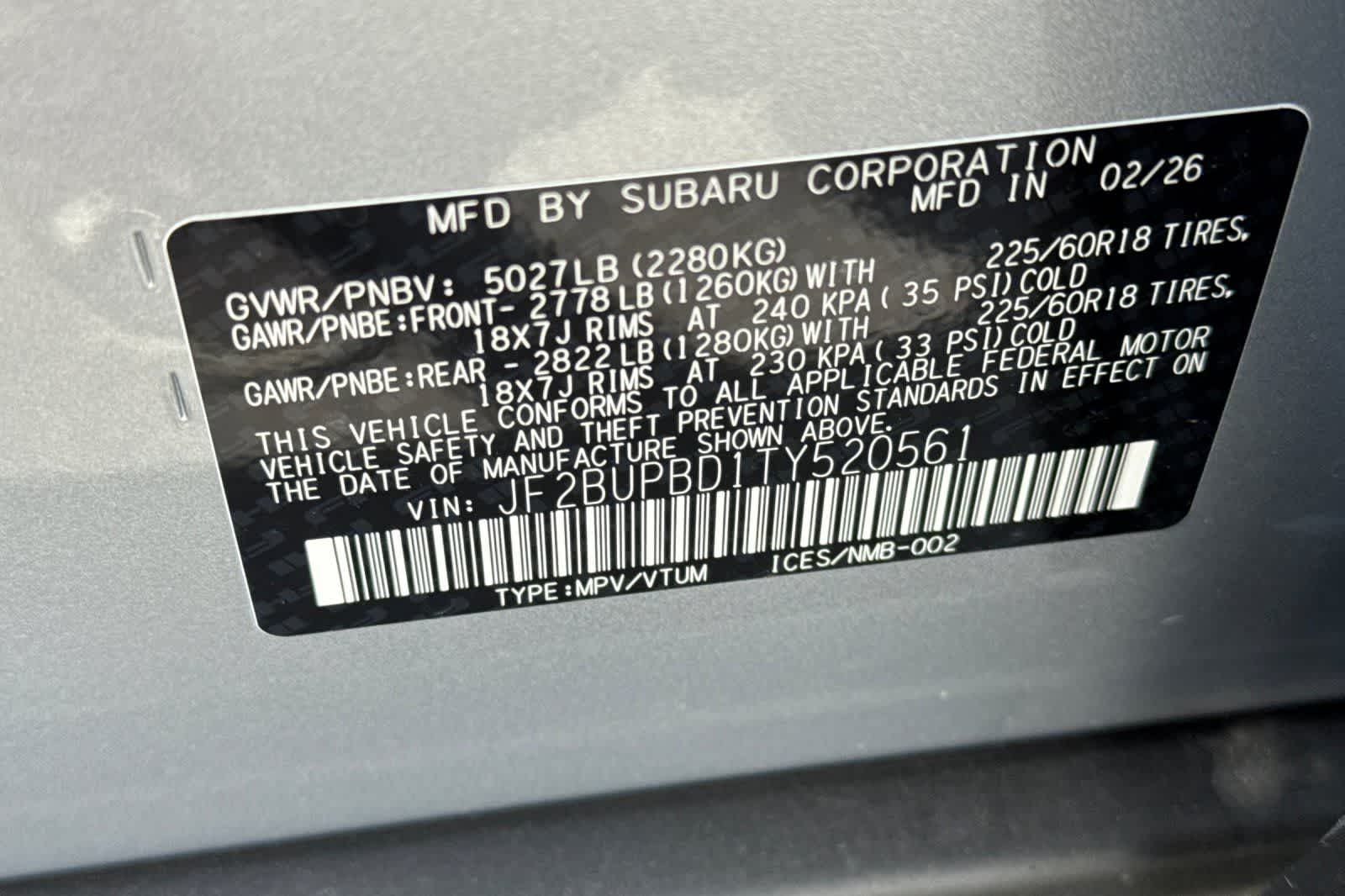 2026 Subaru Outback Premium