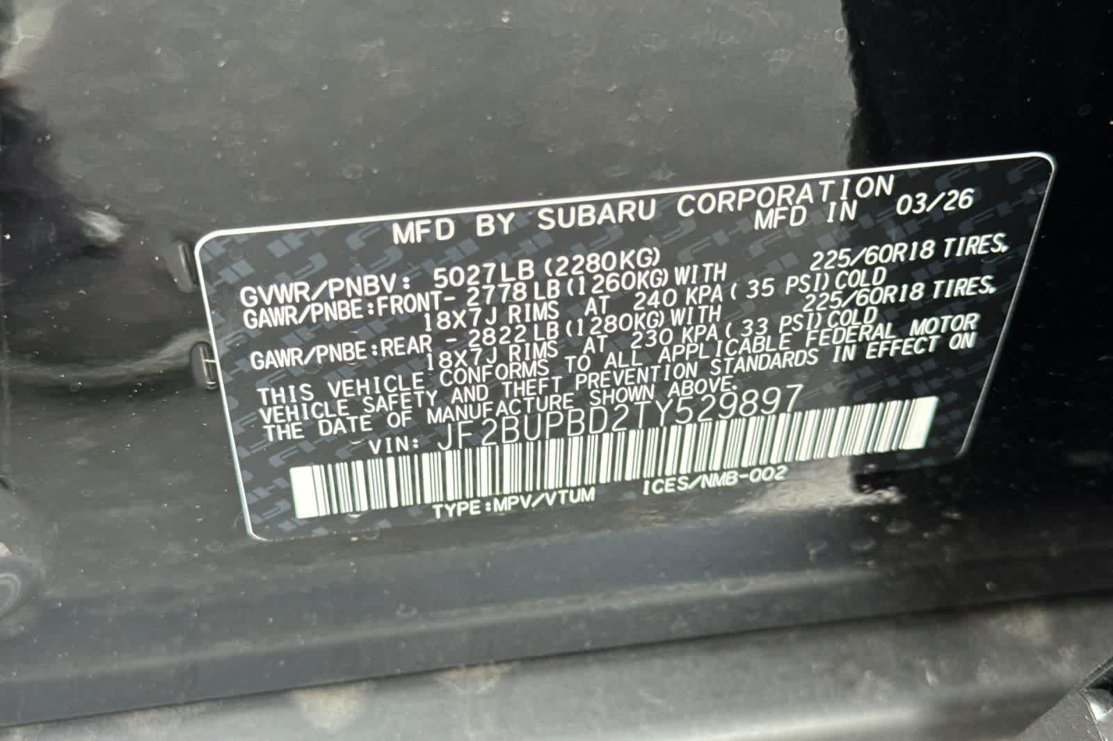 2026 Subaru Outback Premium