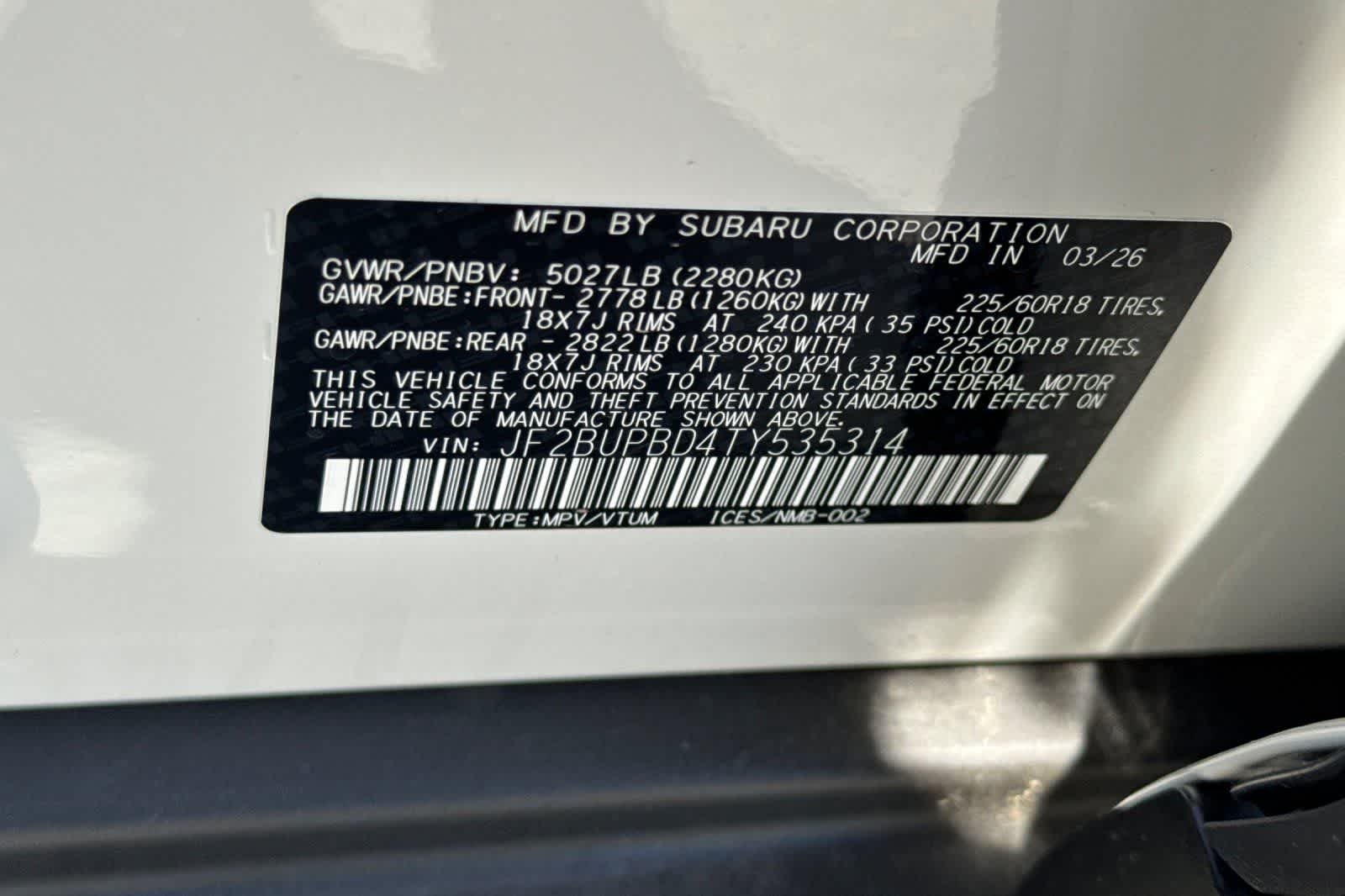 2026 Subaru Outback Premium